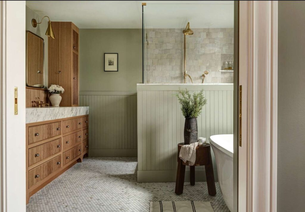 wainscoting bathroom