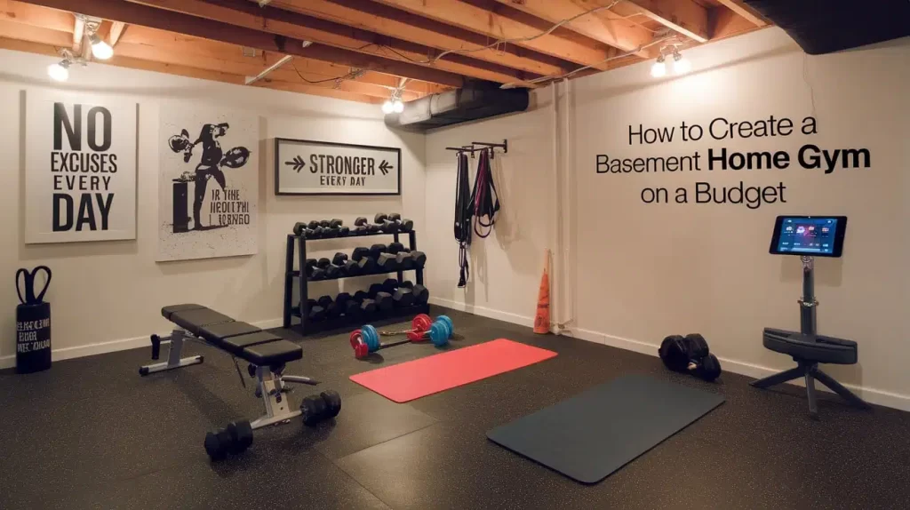 basement gym ideas, home gym on a budget, budget basement gym, DIY home gym, basement gym setup, small basement gym ideas, affordable home gym, basement gym flooring options, home gym storage solutions, how to build a basement gym, basement gym renovation brampton, basement gym contractor GTA